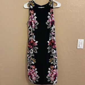 White House Black Market Women’s Midi Floral Sleeveless Sheath Dress Size S